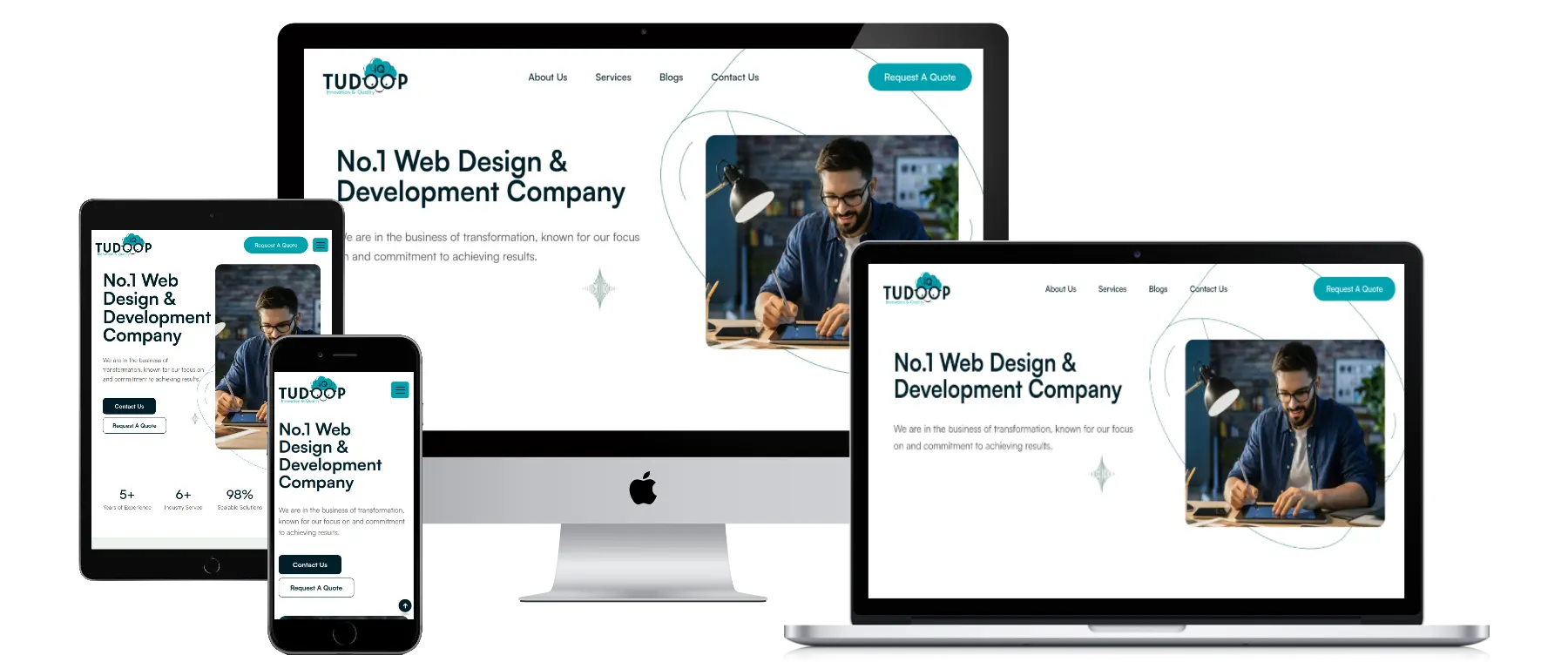 Tudoop IQ - WordPress Website 1 tudoopiq screens